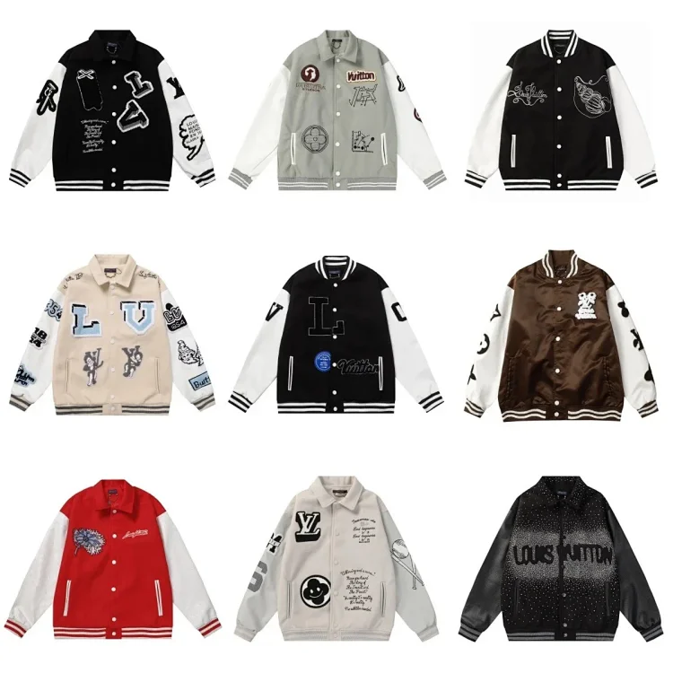 Louis Vuitton Letterman Varsity Jackets Multiple Colors Jackets