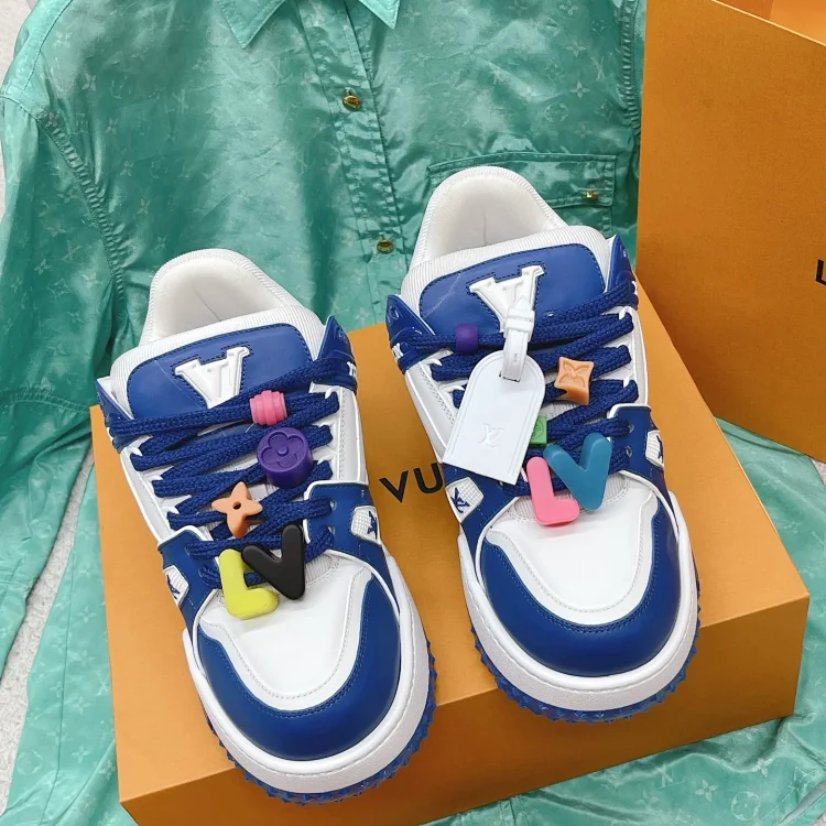 Louis Vuitton LV Sneakers Blue and White Shoes