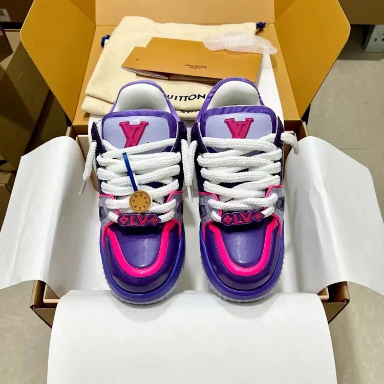 Louis Vuitton LV Sneakers Purple Pink Shoes