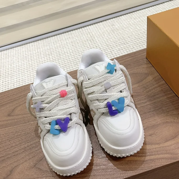Louis Vuitton LV Sneakers with Charms White Shoes