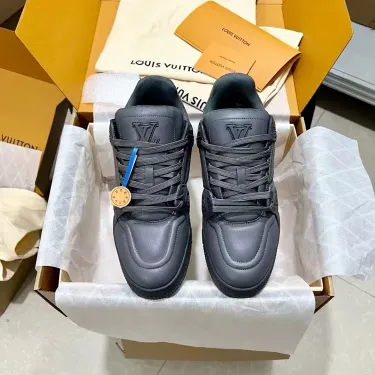 Louis Vuitton LV Trainer Sneaker Black Shoes