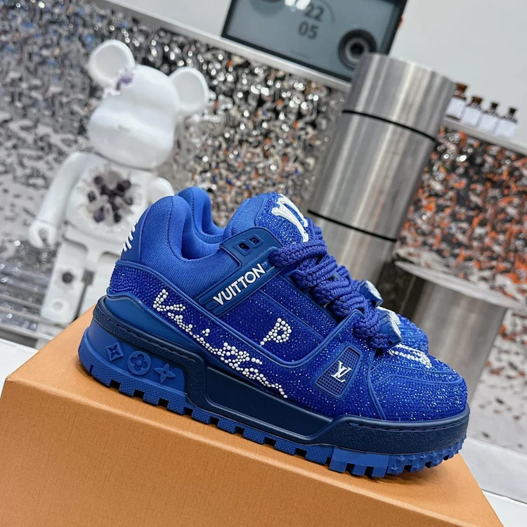 Louis Vuitton LV Trainer Sneaker Blue Shoes