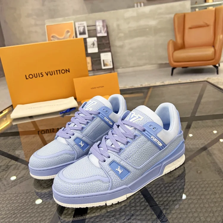 Louis Vuitton LV Trainer Sneaker Light Blue Shoes