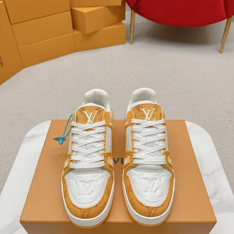 Louis Vuitton LV Trainer Sneaker Orange Shoes