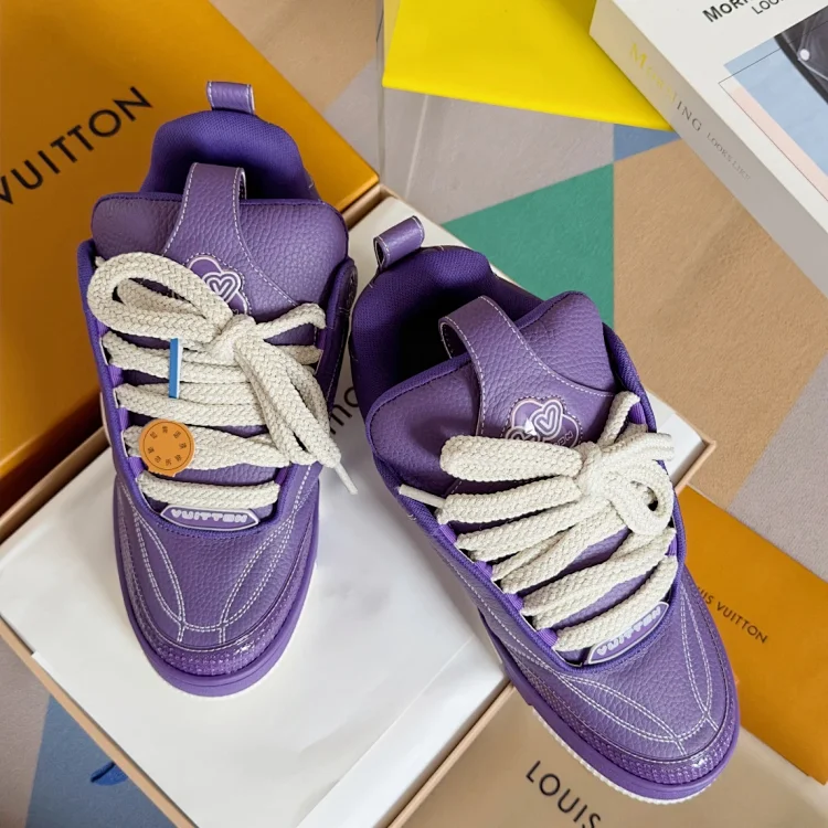 Louis Vuitton LV Trainer Sneaker Purple Shoes