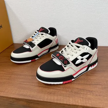 Louis Vuitton LV x Off-White Sneakers Black/White/Red Shoes