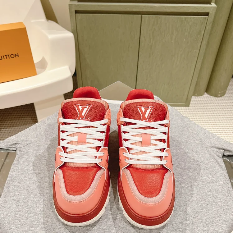 Louis Vuitton Sneaker, Red Coral, Shoes
