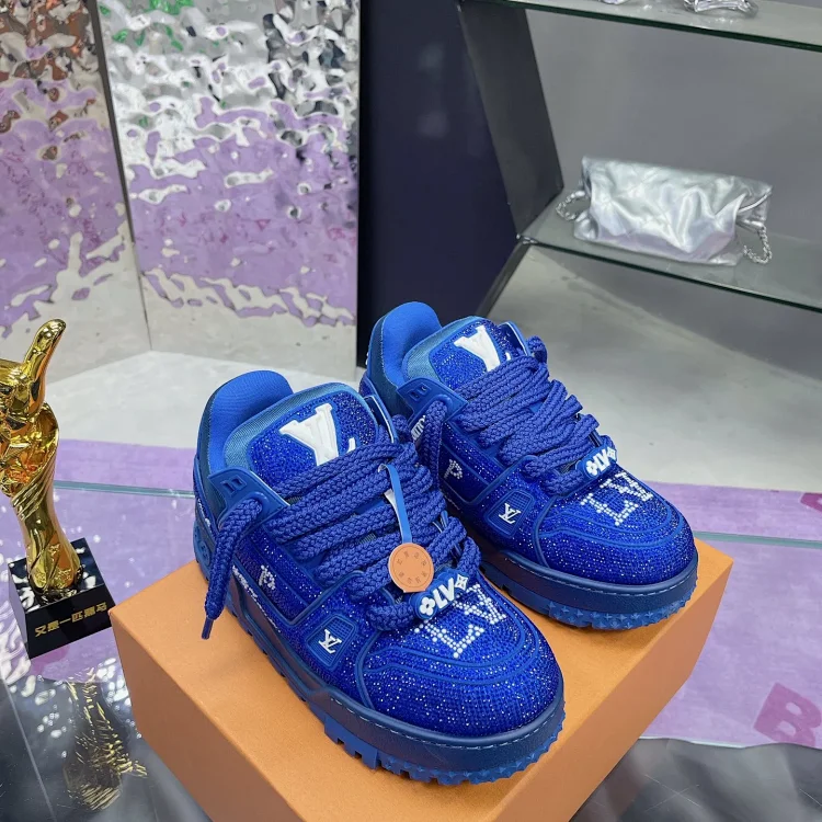 Louis Vuitton Sneakers Blue Shoes