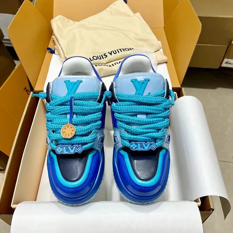 Louis Vuitton Sneakers Blue Turquoise Shoes