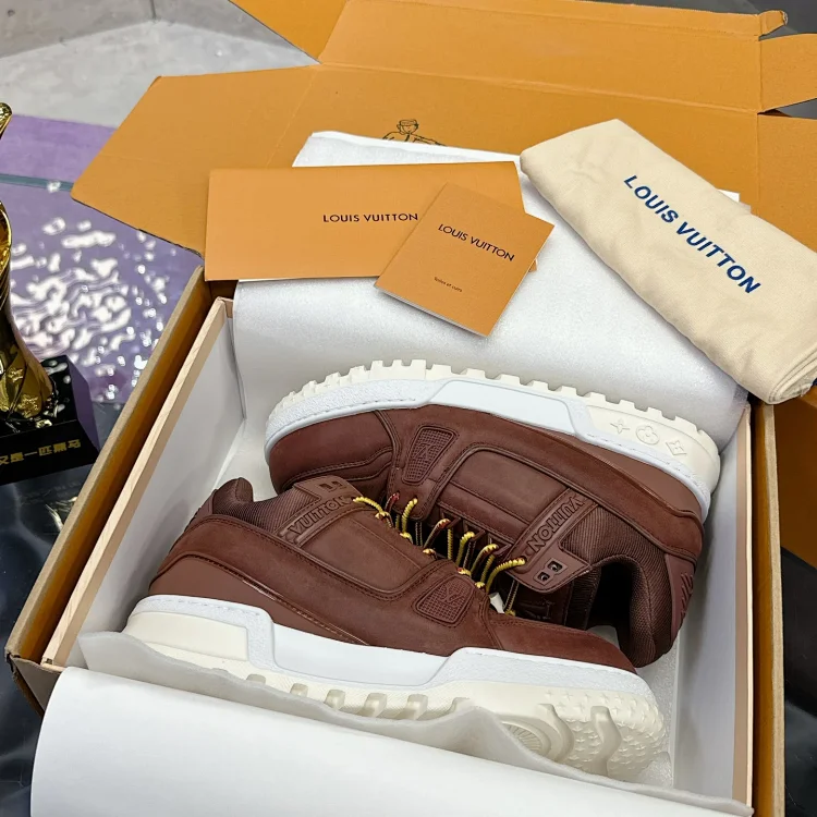 Louis Vuitton Sneakers Brown Shoes