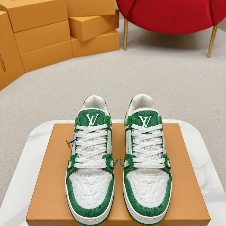 Louis Vuitton Sneakers Green Shoes