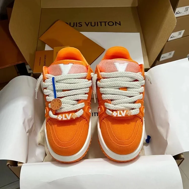 Louis Vuitton Sneakers Orange Shoes