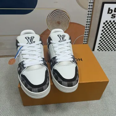 Louis Vuitton Sneakers White Black Shoes