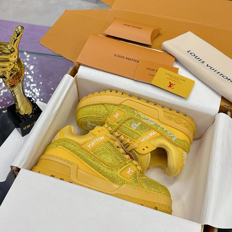 Louis Vuitton Sneakers Yellow Shoes