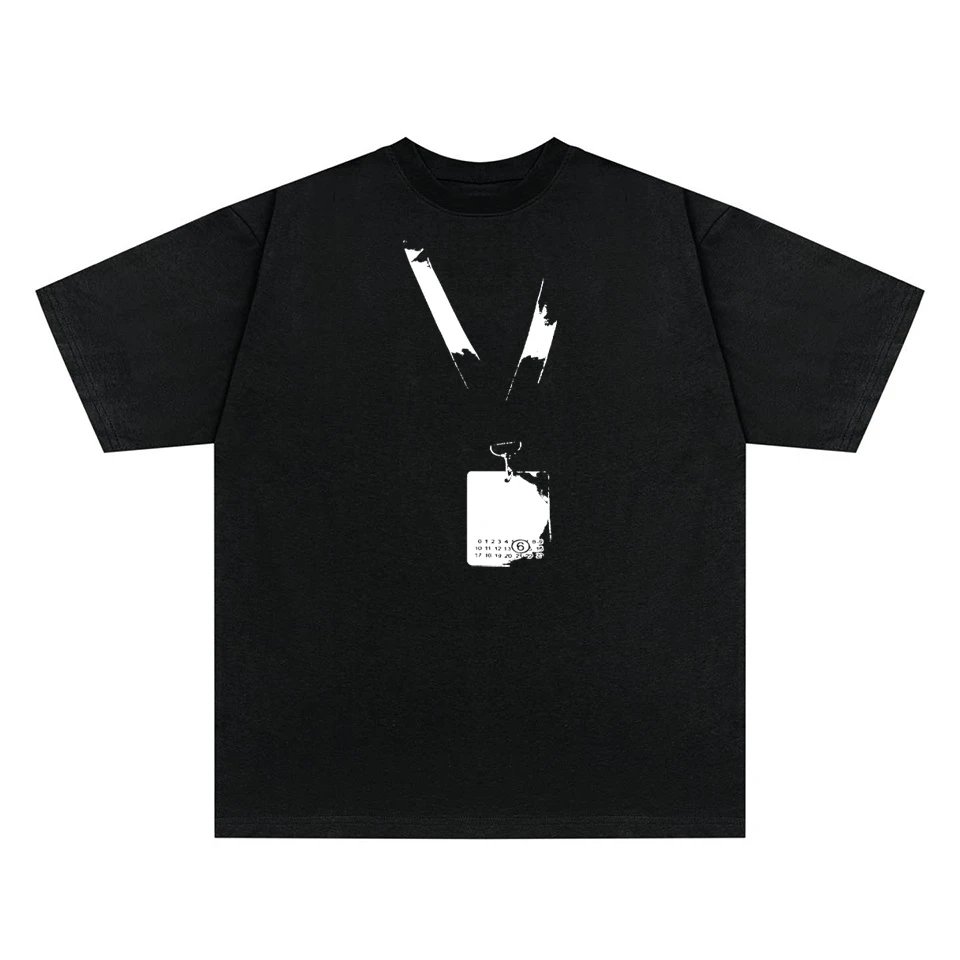 Maison Margiela Lanyard Print T-Shirt Black