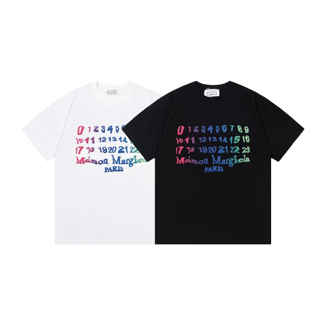 Maison Margiela Number Print T-Shirt White/Black