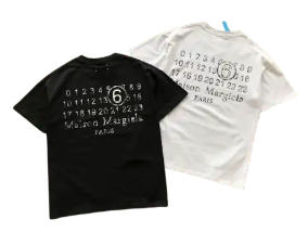 Maison Margiela Numbers Graphic T-Shirt Black/White T-Shirts