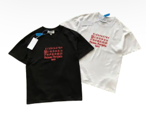 Maison Margiela Numeric Logo T-Shirt Black/White T-Shirts
