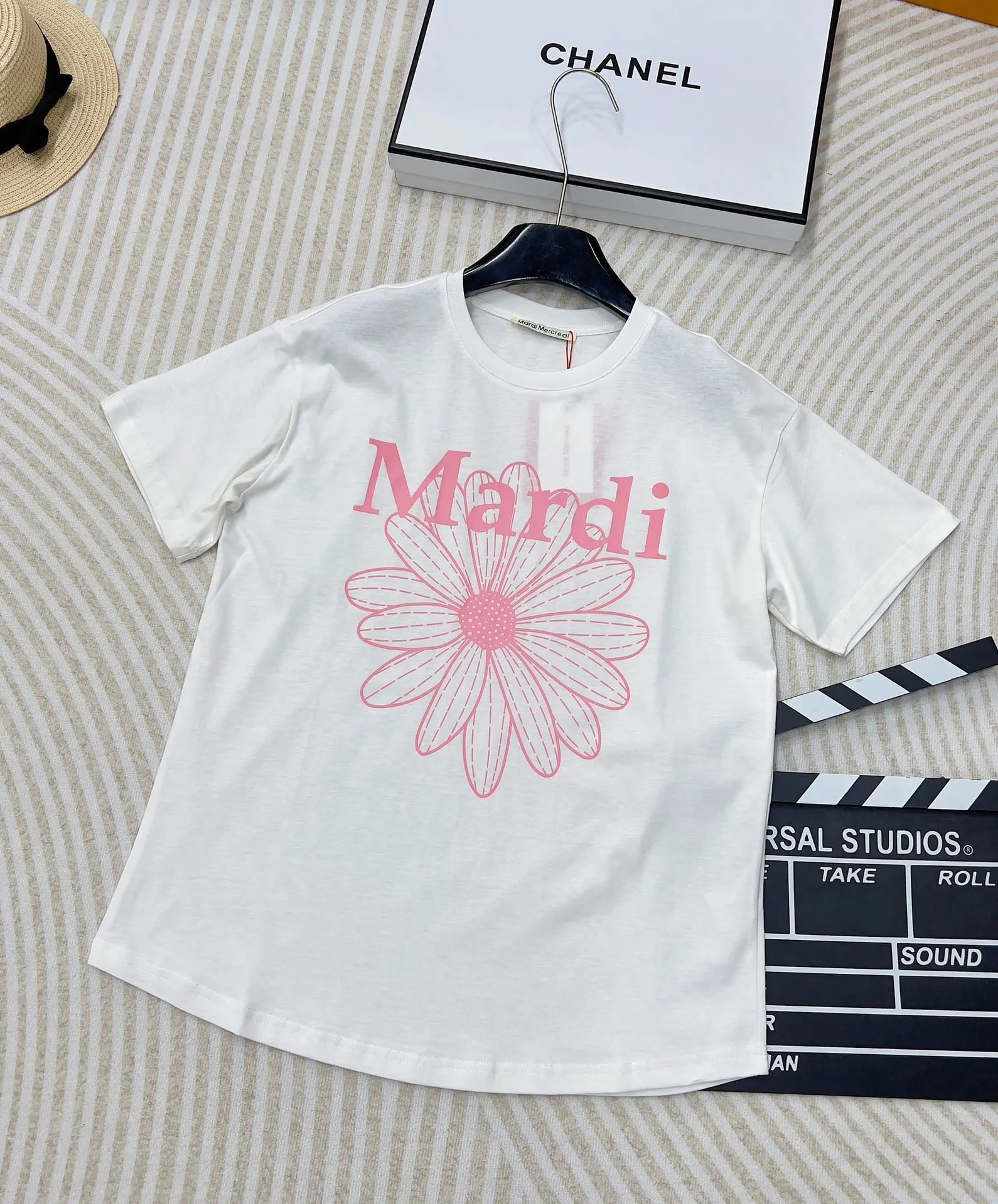 Mardi Mercredi Daisy Flower T-Shirt White