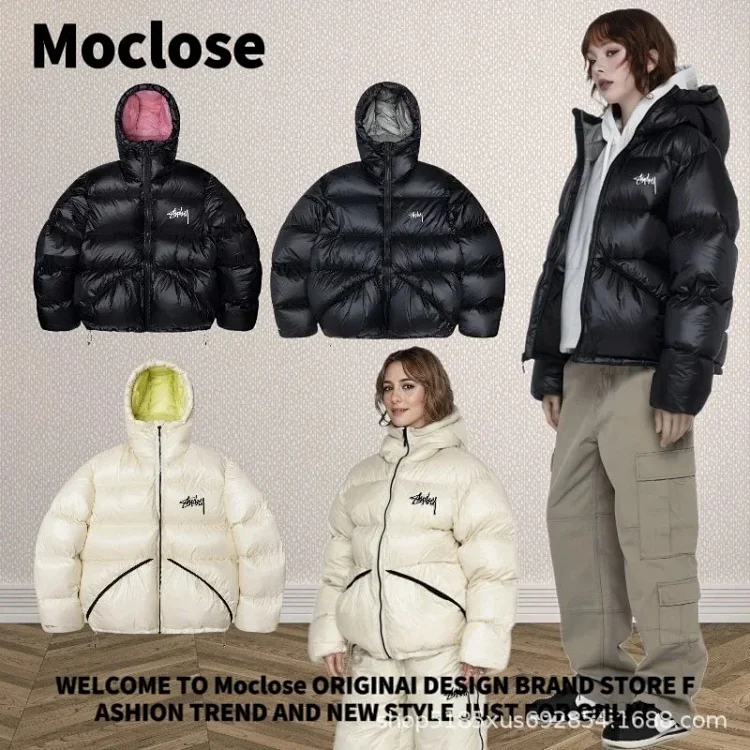 Moclose Puffer Jacket Black White, Jackets