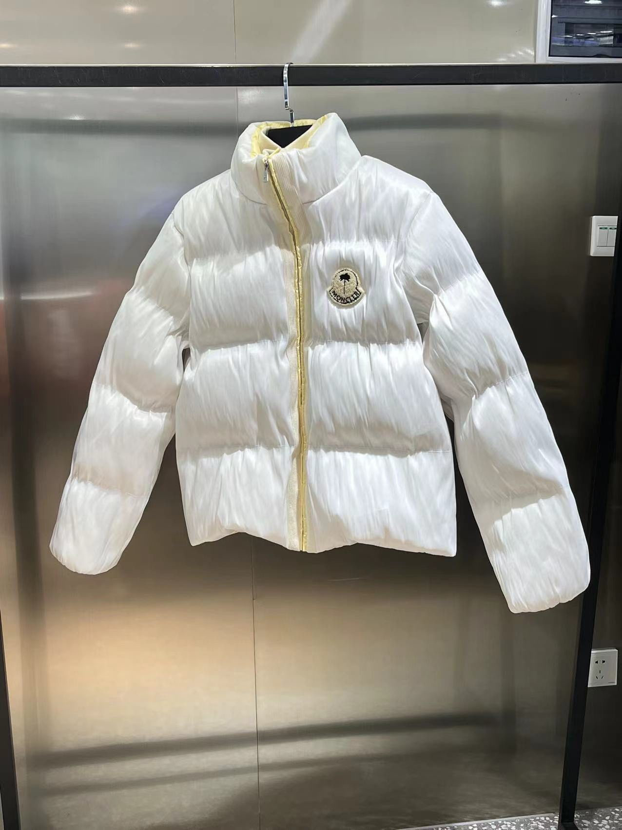 MONCLER Puffer Jacket Grey Jackets