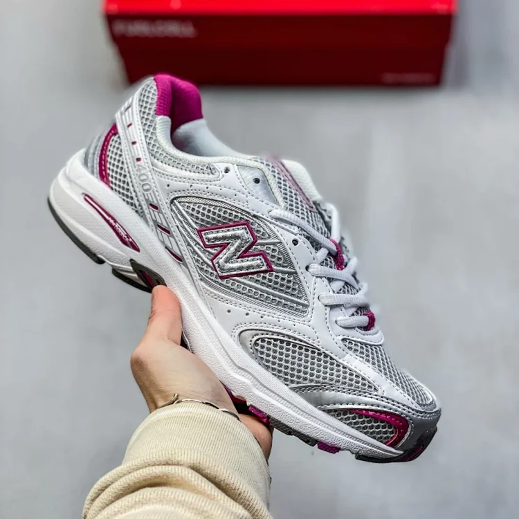 New Balance 2002R White/Purple Shoes