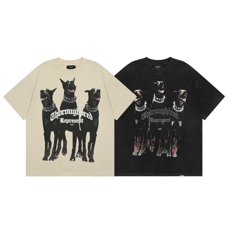REPRESENT Doberman Pinscher Print T-shirt