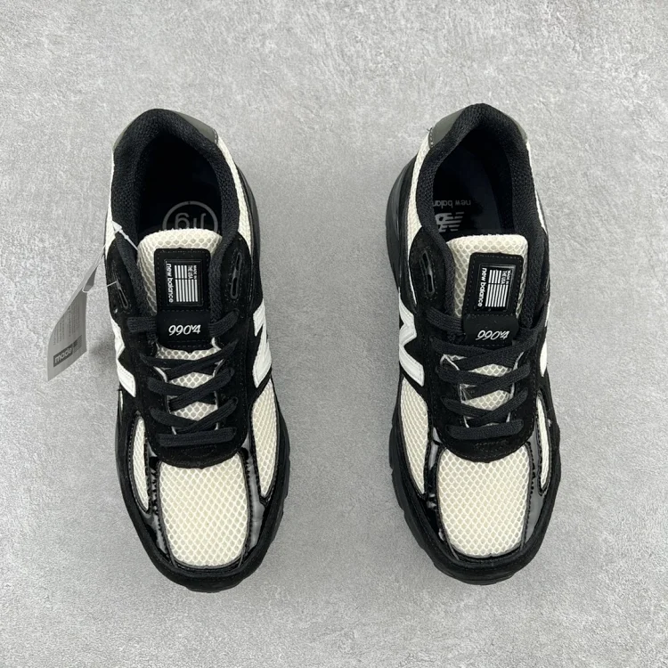 New Balance 990v4 Black and White Shoes