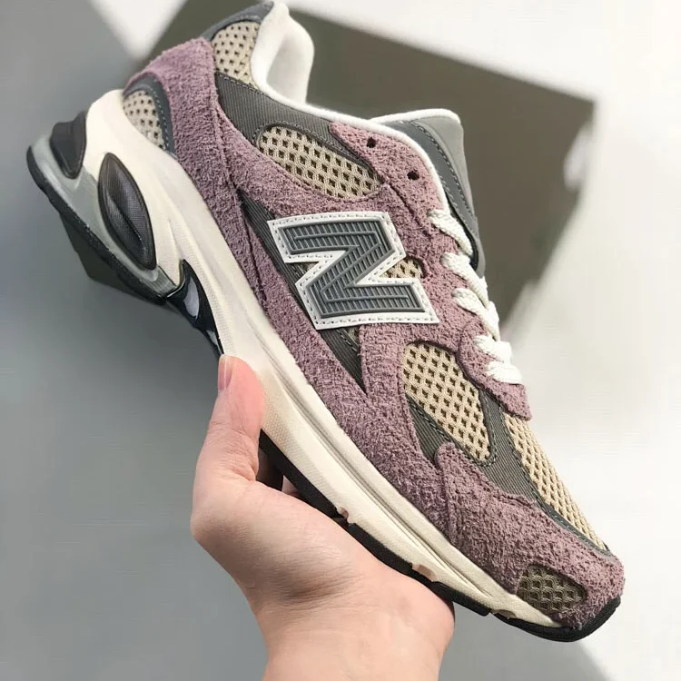 New Balance 990v5 Purple/Gray/Beige Shoes