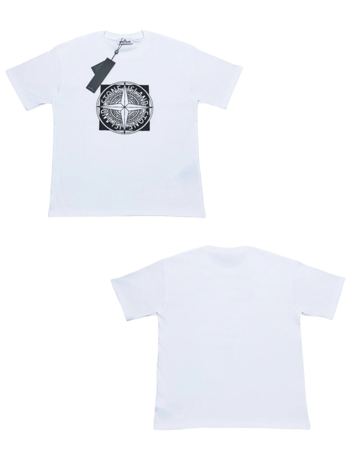 Black Stüssy Flower T - Shirt