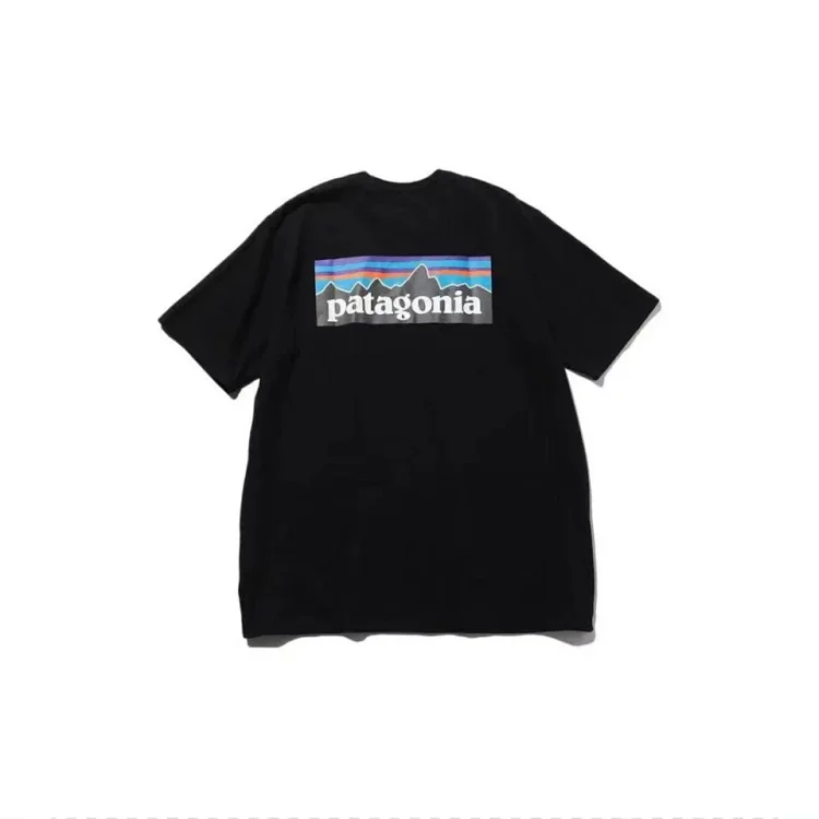 Patagonia P-6 Logo Responsibili-Tee Men's T-shirt in white/black with logo print