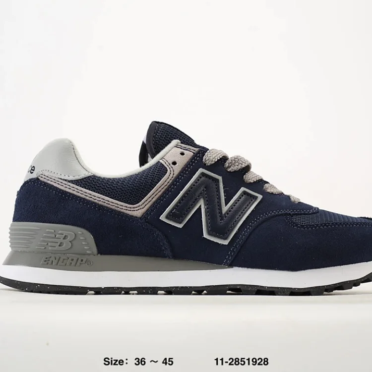 New Balance Classic 574 Navy Gray Shoes