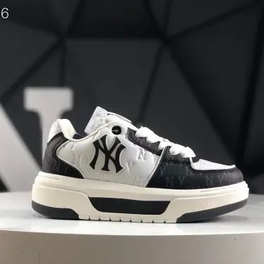 MLB Leather Sneakers White/Black Shoes