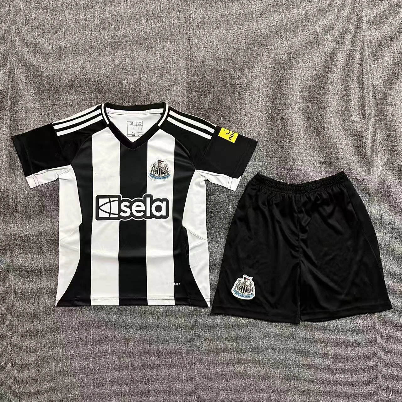 Newcastle United Home Football Kit Black and White