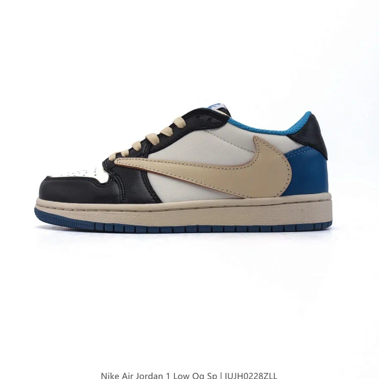 Nike Air Jordan 1 Low OG SP Beige Black Blue Shoes