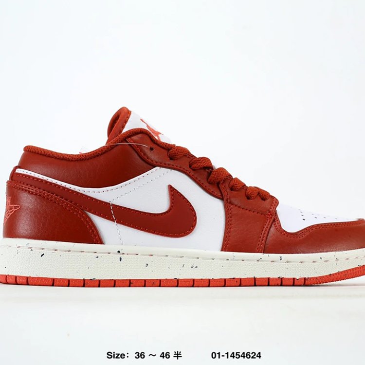 Nike Air Jordan 1 Low Red White Shoes