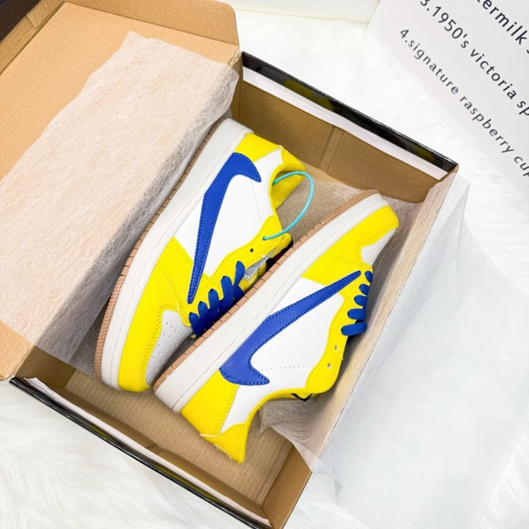 Nike Air Jordan 1 Low Yellow Shoes