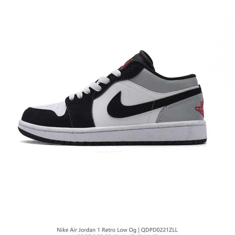 Nike Air Jordan 1 Retro Low OG Black and White Shoes