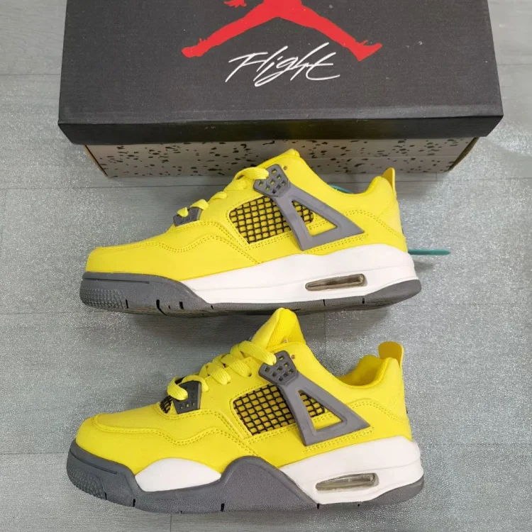 Nike Air Jordan 4 Yellow Shoes