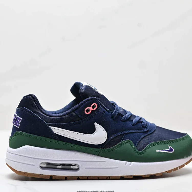 Nike Air Max 1 Navy Blue Green Shoes