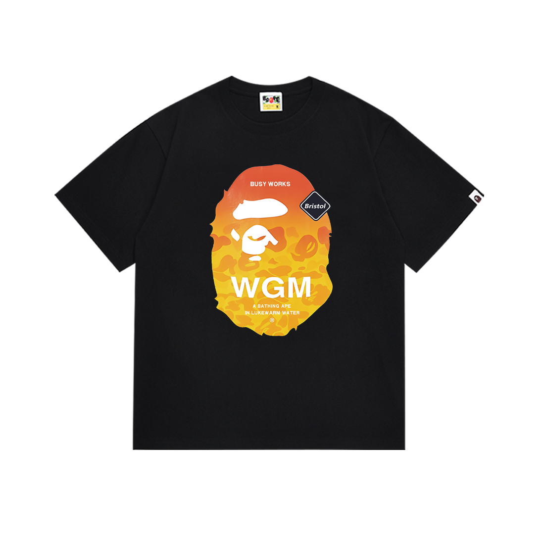 Men's BAPE Classic Logo Ape Head Black Tee