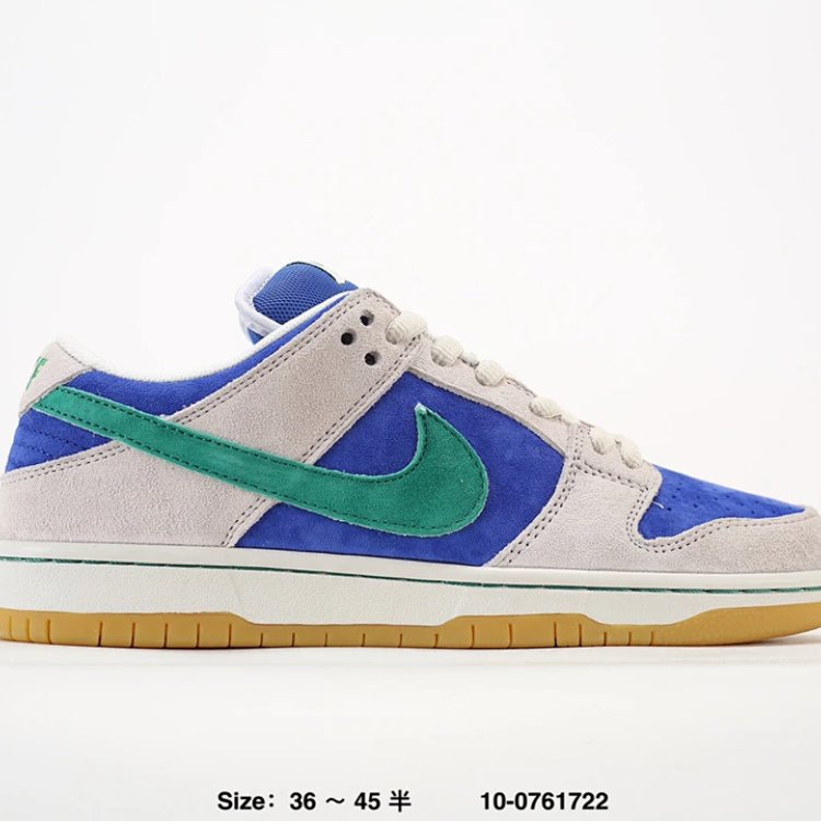 Nike Dunk Low Blue and Beige Shoes