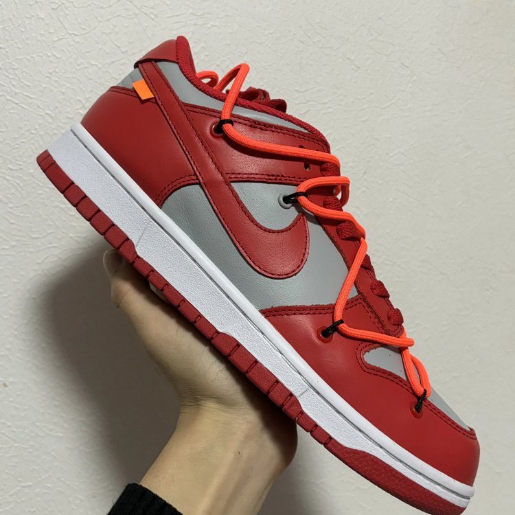 Nike Dunk Low Off-White University Red Shoes