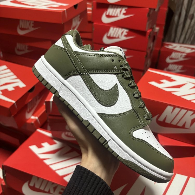 Nike Dunk Low Olive Green Shoes