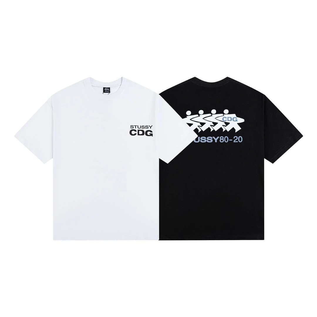 Buy Dept de la Galerie Cafe Tee 'White' with palm tree graphic