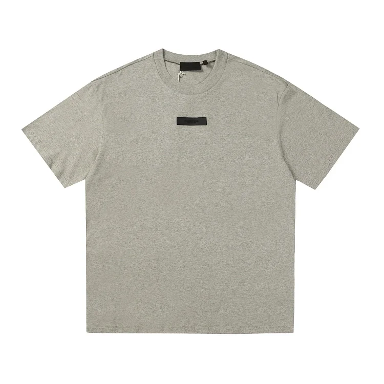 Grey Cotton T-shirt with logo and 'Homestead Heather' detail by FEAR OF GOD ESSENTIALS