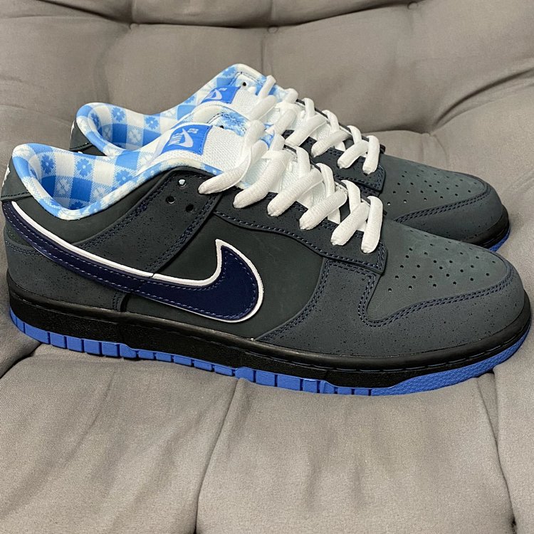 Nike Dunk Low Sneakers in Dark Grey and Navy - Shoes