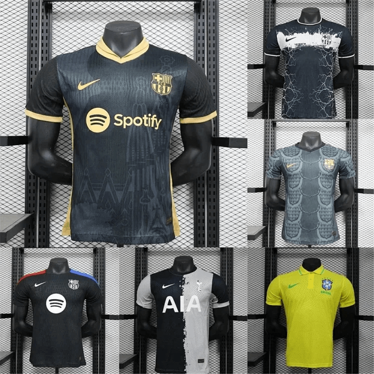 Nike Football Shirt Collection - Black, Yellow, Gray