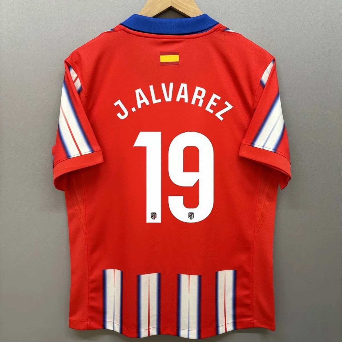 Nike J. Alvarez #19 Atletico Madrid Home Jersey Red