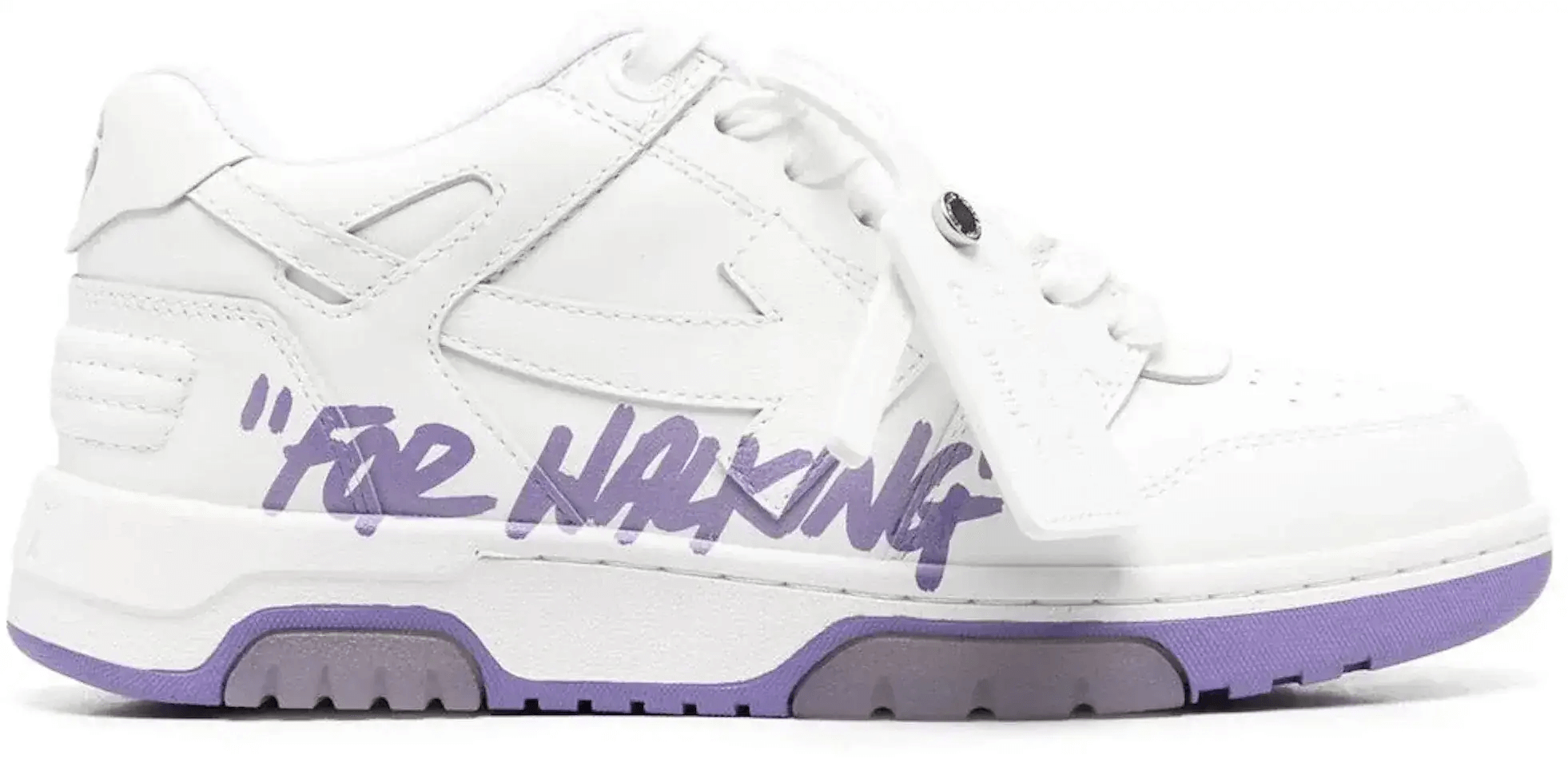 OFF-WHITE Out Of Office OOO Low Tops White Lilac Women's Shoes